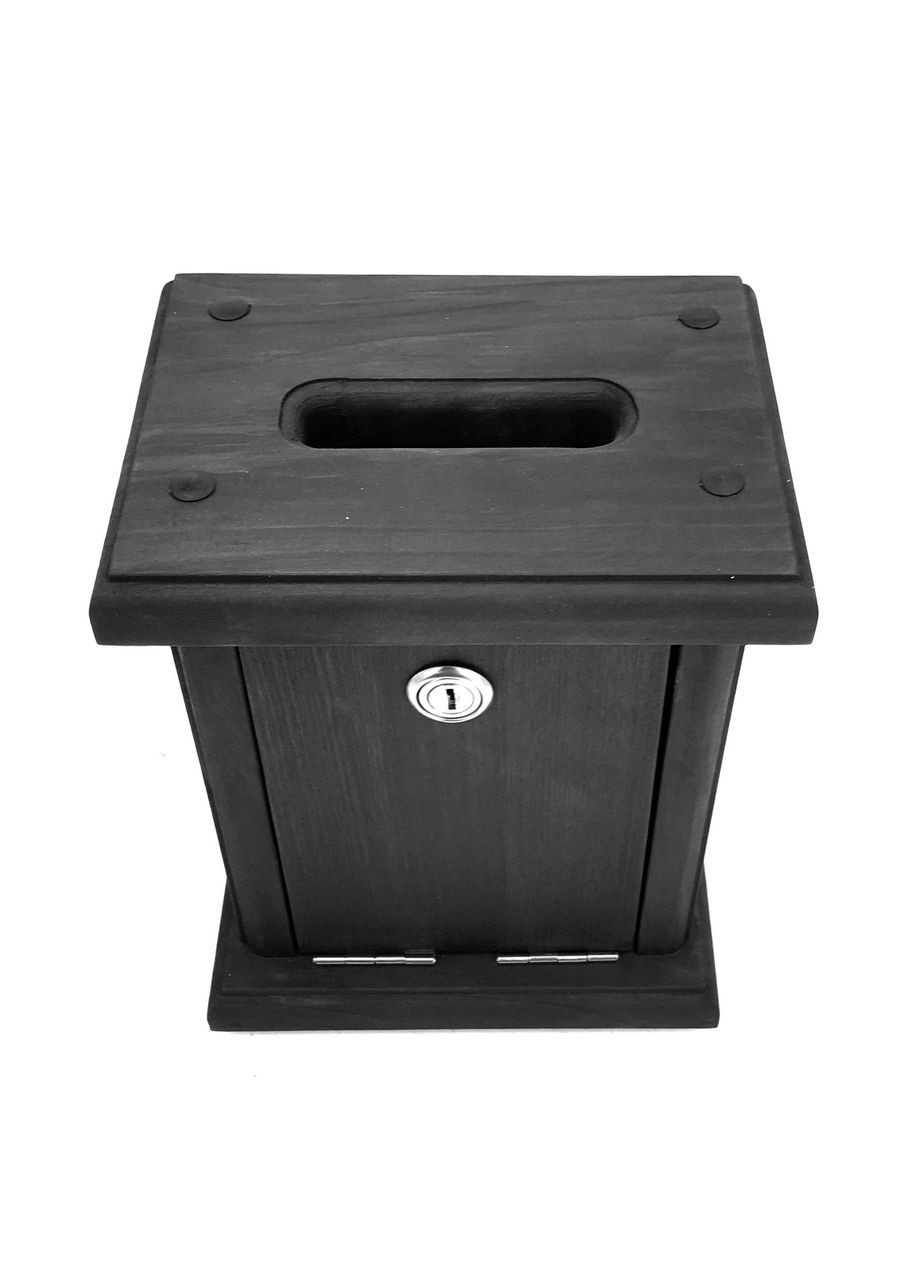 Ящик для сбора денег из дерева Мухара венге (КЕШ-000212) No Brand (328910173)