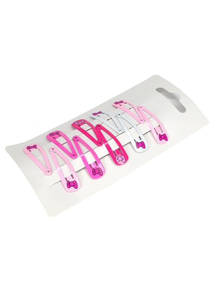 Зажим детский для волос мини Бантики 0109-113, 10 шт La-beauty (367967557)