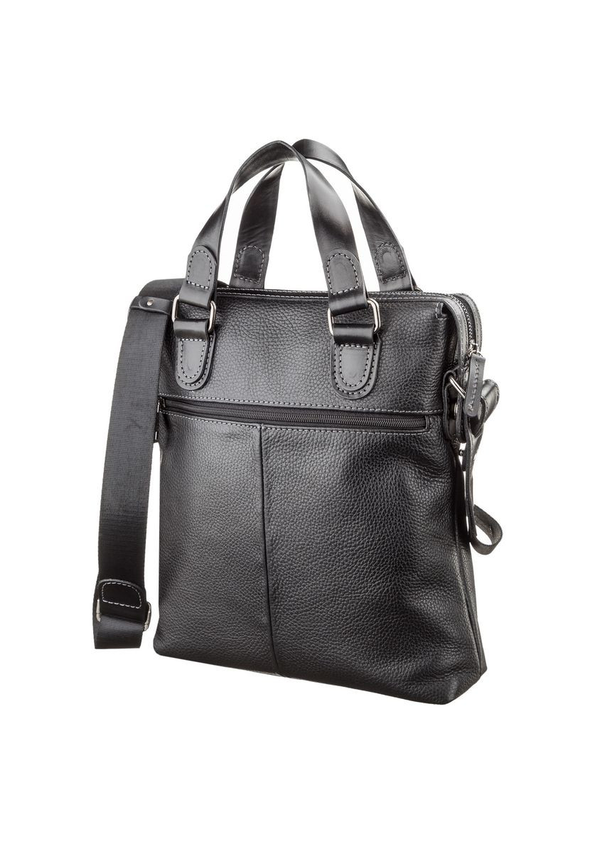 Сумка мужская 11114 кожаная Черная Shvigel (298566536)