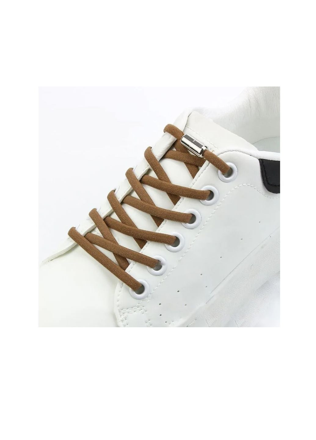 Шнурки эластичные с фиксатором. Черные No Brand (304936957)