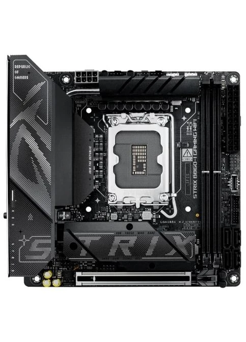 Материнcька плата ROG STRIX B860-I GAMING WIFI s1851 B860 2xDDR5 M.2 DP HDMI USB Type-C Wi-Fi BT mITX Asus (388416012)