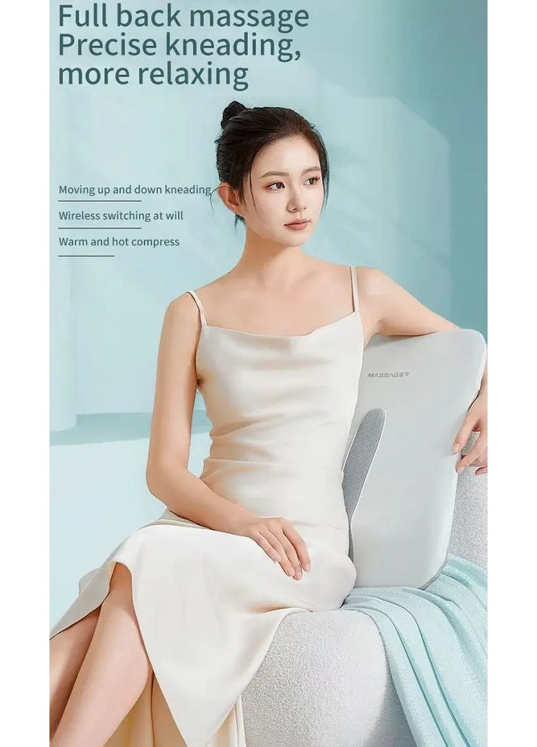 Массажная роликовая подушка R16 массажер для спины для шеи и тела на кресло. BenBo (361220283)