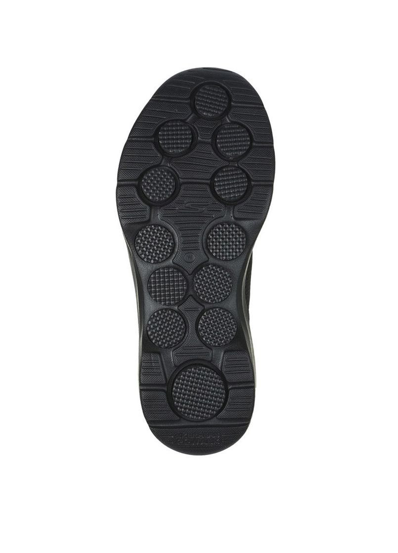 Черные всесезонные женские кроссовки 125207-bbk черный ткань Skechers