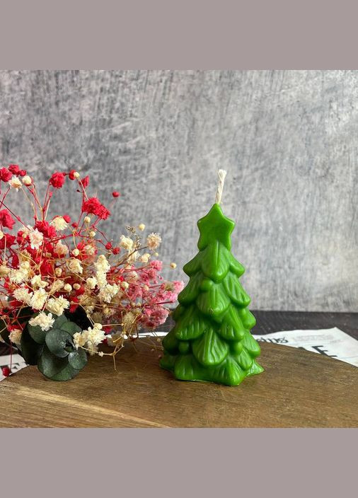 Воскова зелена свічка - Ялинка 5Candles (322347105)