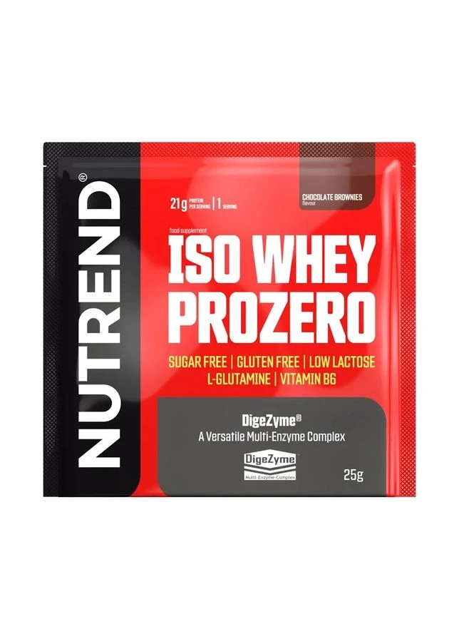 Ізолят протеїну Iso Whey Prozero Шоколадний брауні 25 г Nutrend (370872621)