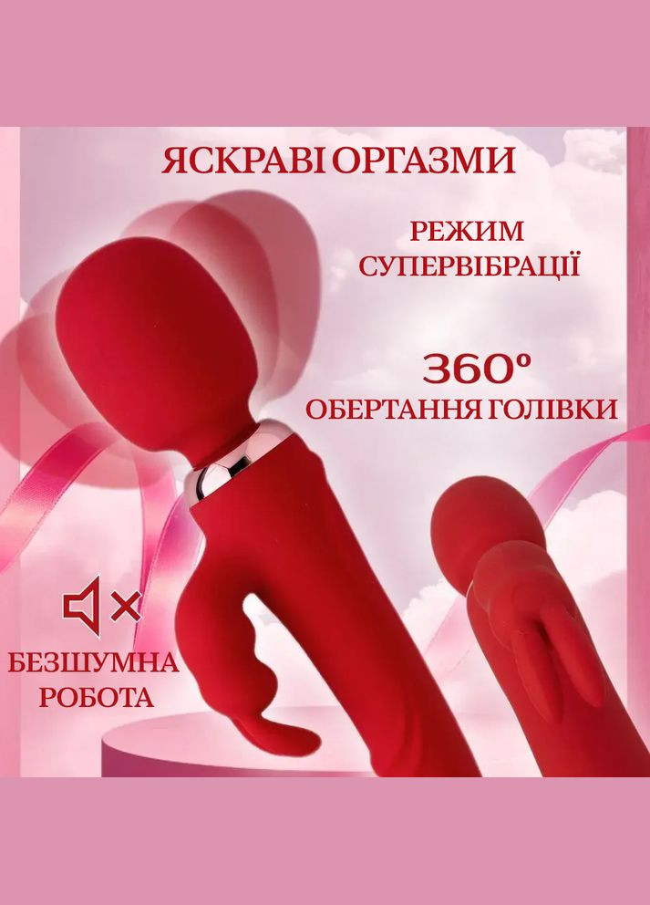 Вібратор для жінок: вагінальний та кліторальний стимулятор, фалоімітатор для оргазму, інтимний масажер для мастурбації No Brand (331146260)