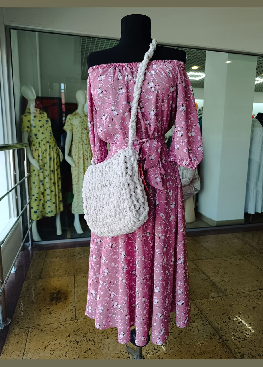 В'язана сумка з довгою ручкою — ручна робота 2 Льва (342414960)