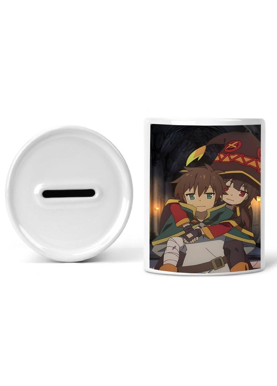 Копилка, копилка для денег Аниме КоноСуба #0007 белая керамическая No Brand (315041113)