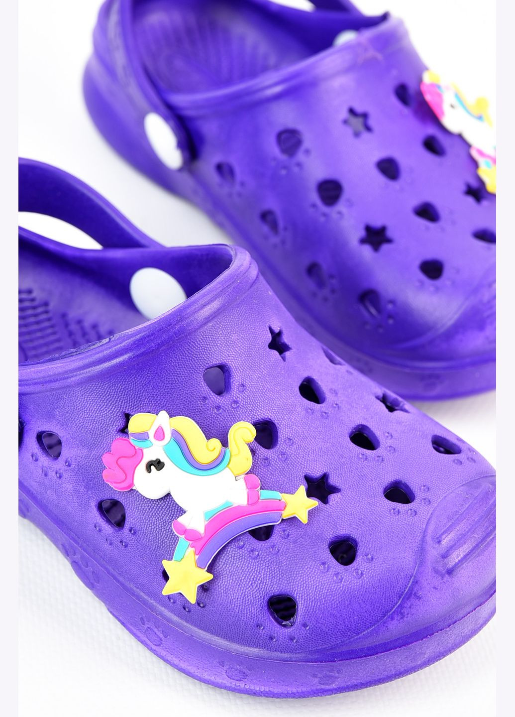 Кроксы детские фиолетового цвета Let's Shop (317318853)