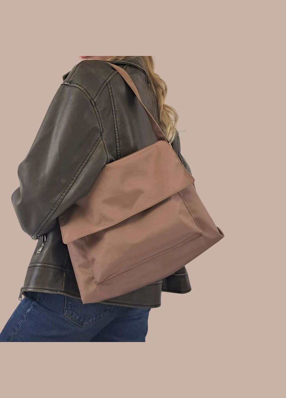 Сумка жіноча карамельного/бежевого кольору No Brand (327097821)