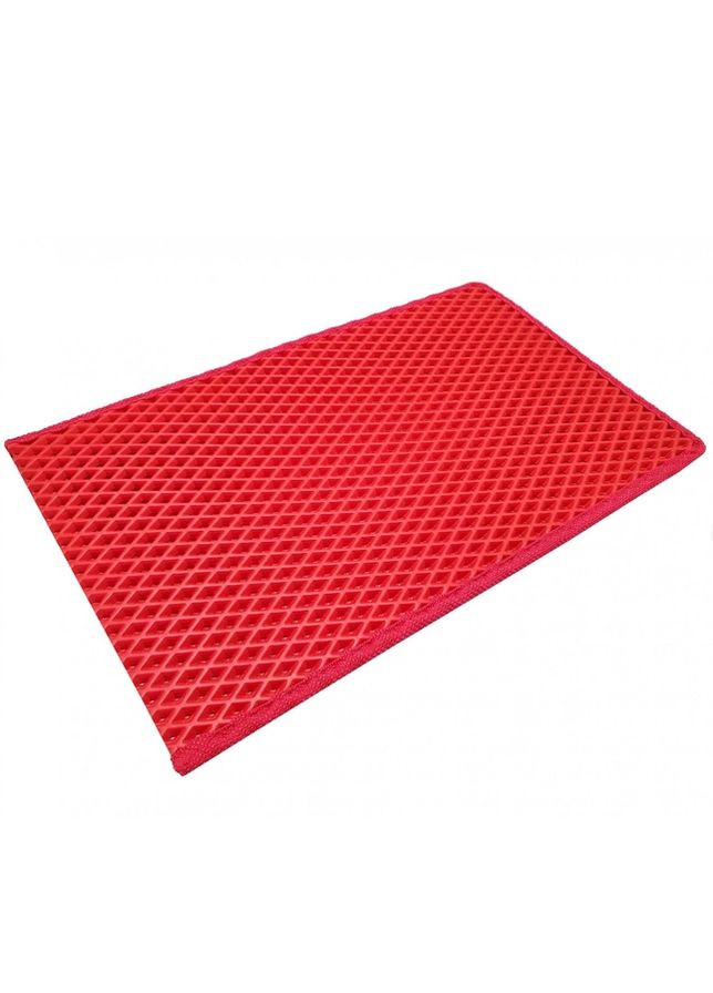 Килимок під котячий туалет червоний 67х60х1 см 7161 EvaLine (276774294)