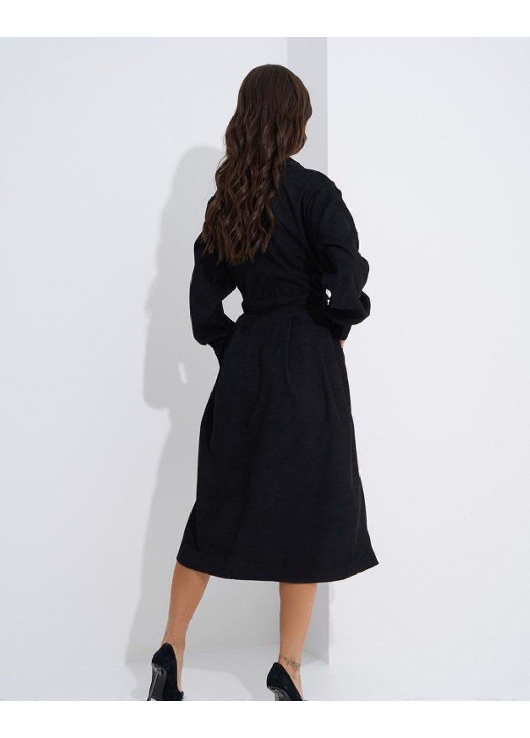 Чорна повсякденний сукні sa-561 чорний ISSA PLUS