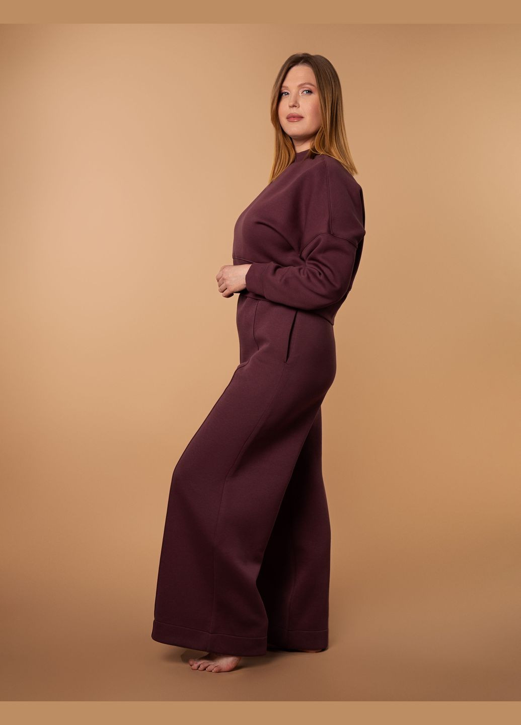 Штаны свободного кроя HOM2425010 махагон Brabrabra Чаокакао (316710011)