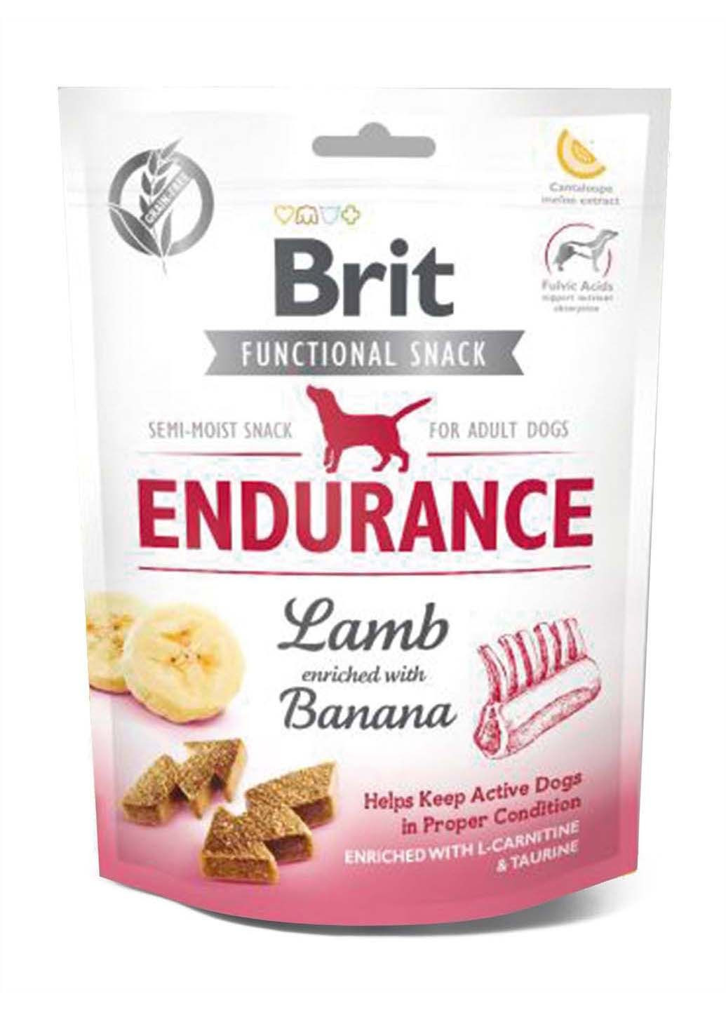 Ласощі для собак Endurance ягня з бананом 150 г Brit Care (285779066)
