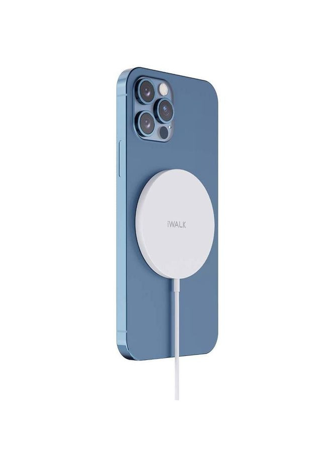 Беспроводное зарядное устройство Magnetic Fast 15W белое (MCC010L) iWALK (353497510)