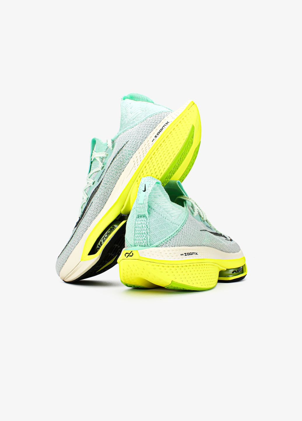 Серые демисезонные кроссовки мужские nike wmns air zoom alphafly next 2 mint | найк аир зум серые No Brand