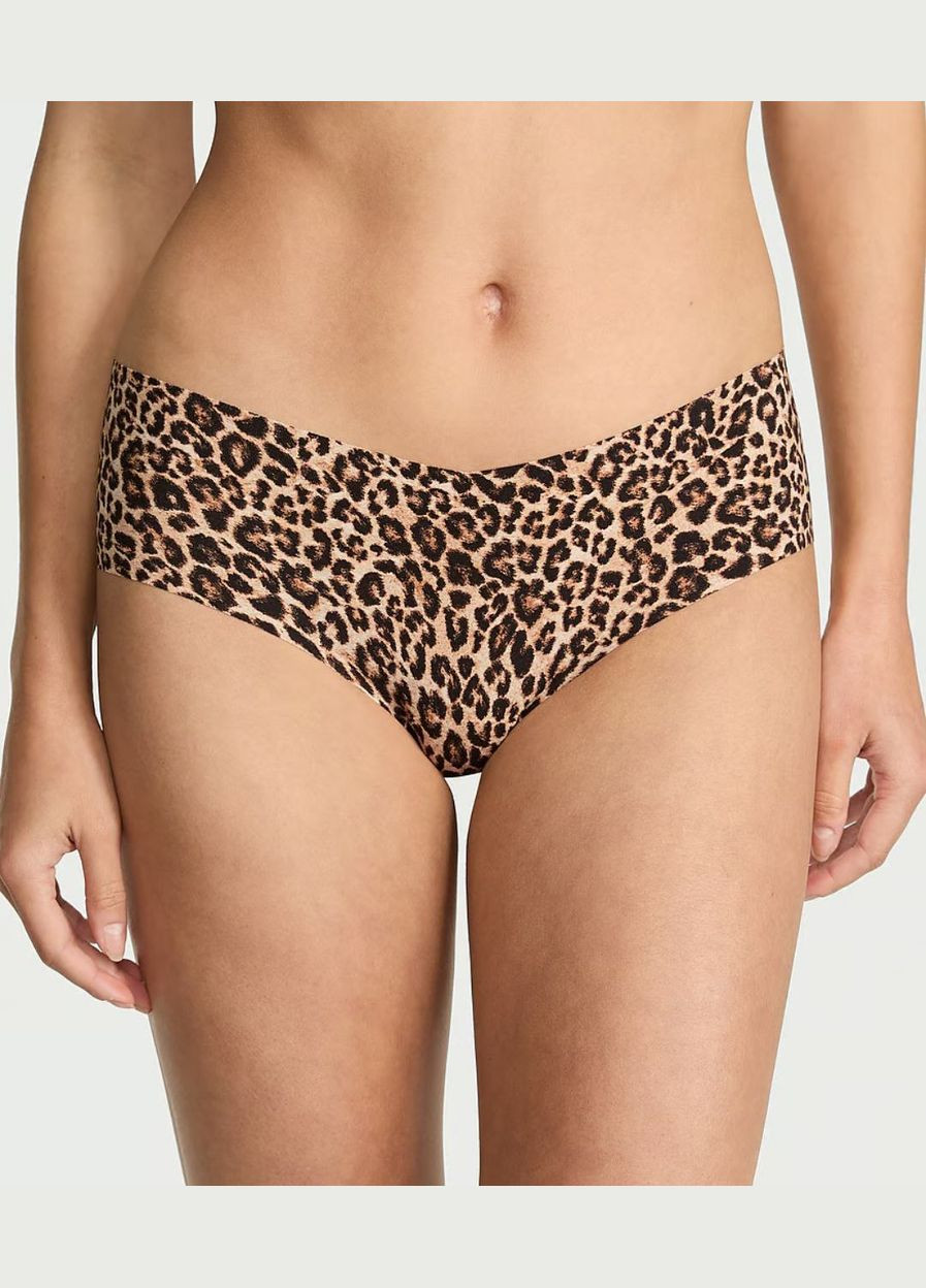 Леопардовые бесшовные трусики чики Victoria's Secret чіки безшовні (333193968)
