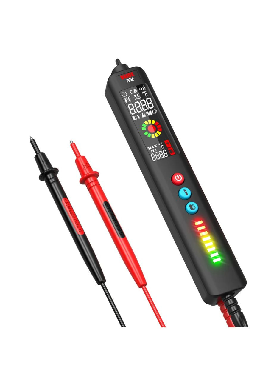 Бесконтактный индикатор напряжения X2 цифровой мультиметр с функцией тестера и инфракрасным измерением Т Bside (300577535)