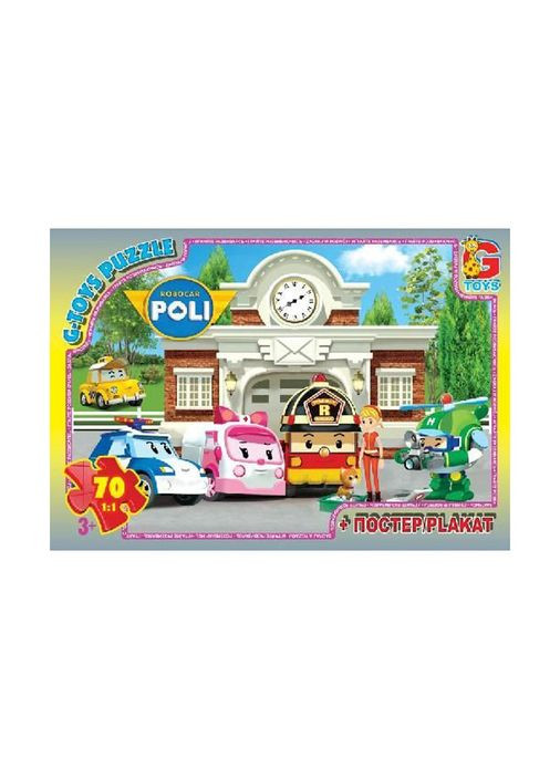 Пазлы детские "Робокар Поли" RR067437, 70 элементов G-Toys (367962680)