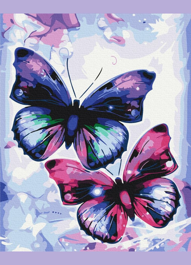 Картина по номерам "Блестящие бабочки" 40х50 см Brushme (363986041)