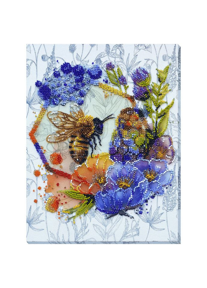 Набір для вишивання бісером "Квітковий мед" AB-906 26х20 см Abris Art (305231716)