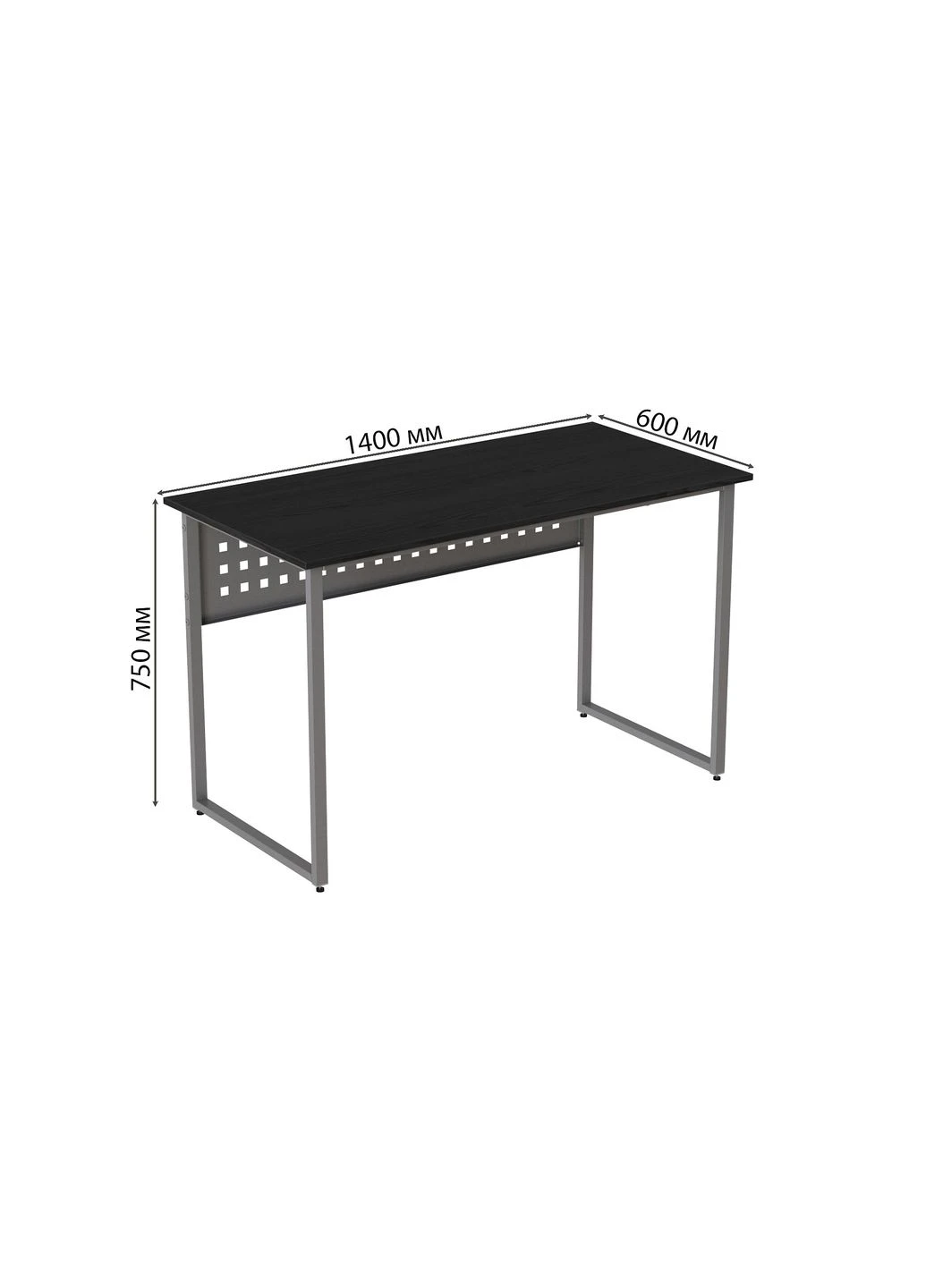 Комп'ютерний стіл Майк 75x140x60 сірий ДСП 32мм (FRD-101796) Ferrum-decor (377394278)