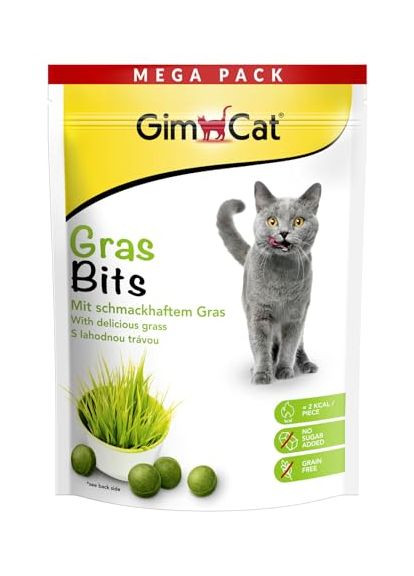Лакомство GrasBits для кошек, таблетки (витамины) с травой, 425 г GimCat (366447591)