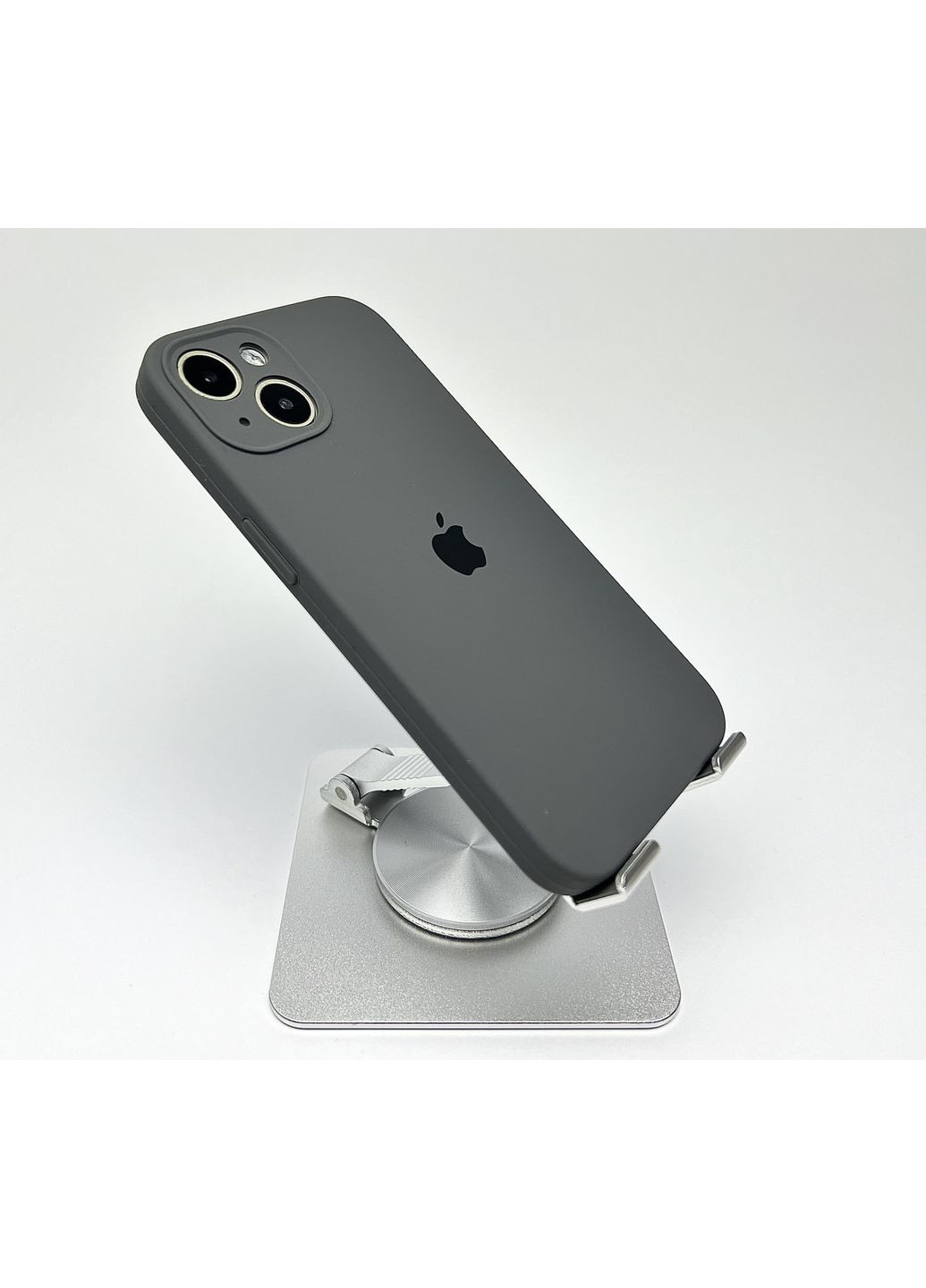 Чохол на айфон 13 Silicone case для 13 full camera cover з мікрофіброю силіконовий Grey / No Brand (369137574)
