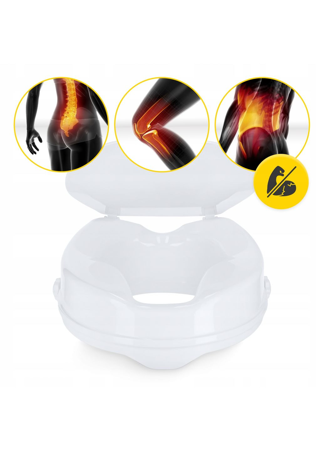 Насадка (надставка) на унитаз 15 см White () 4FIZJO P-5905973406444 (367610304)