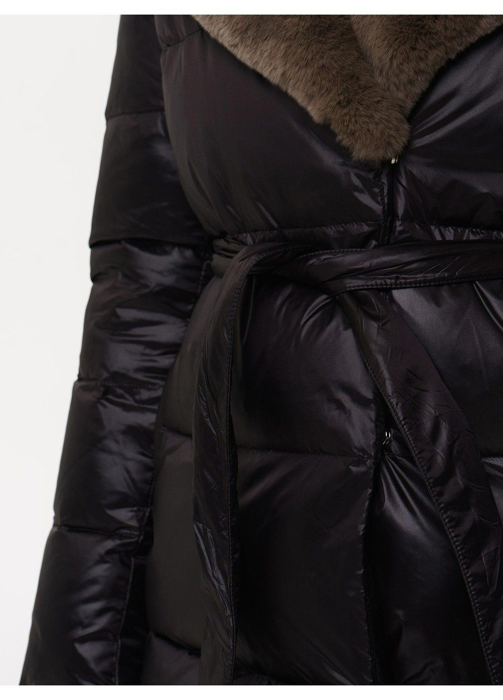 Черная зимняя куртка 21 - 04292 Vivilona