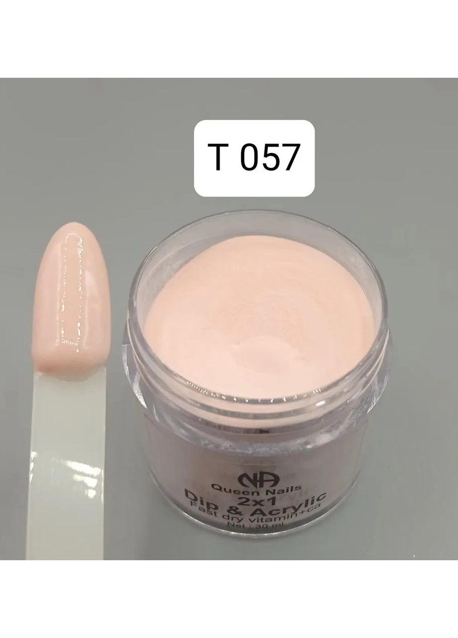 Акриловая пудра 2×1 dip & acrylic Nails Т 057, 10 г Queen (392945286)