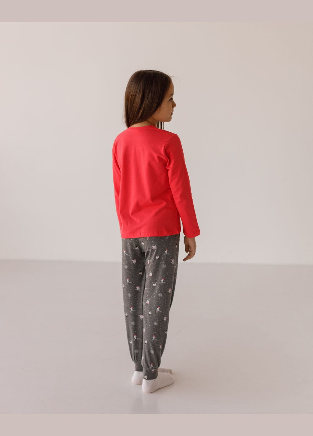 Коралова піжама зі штанами на дівчинку Nicoletta