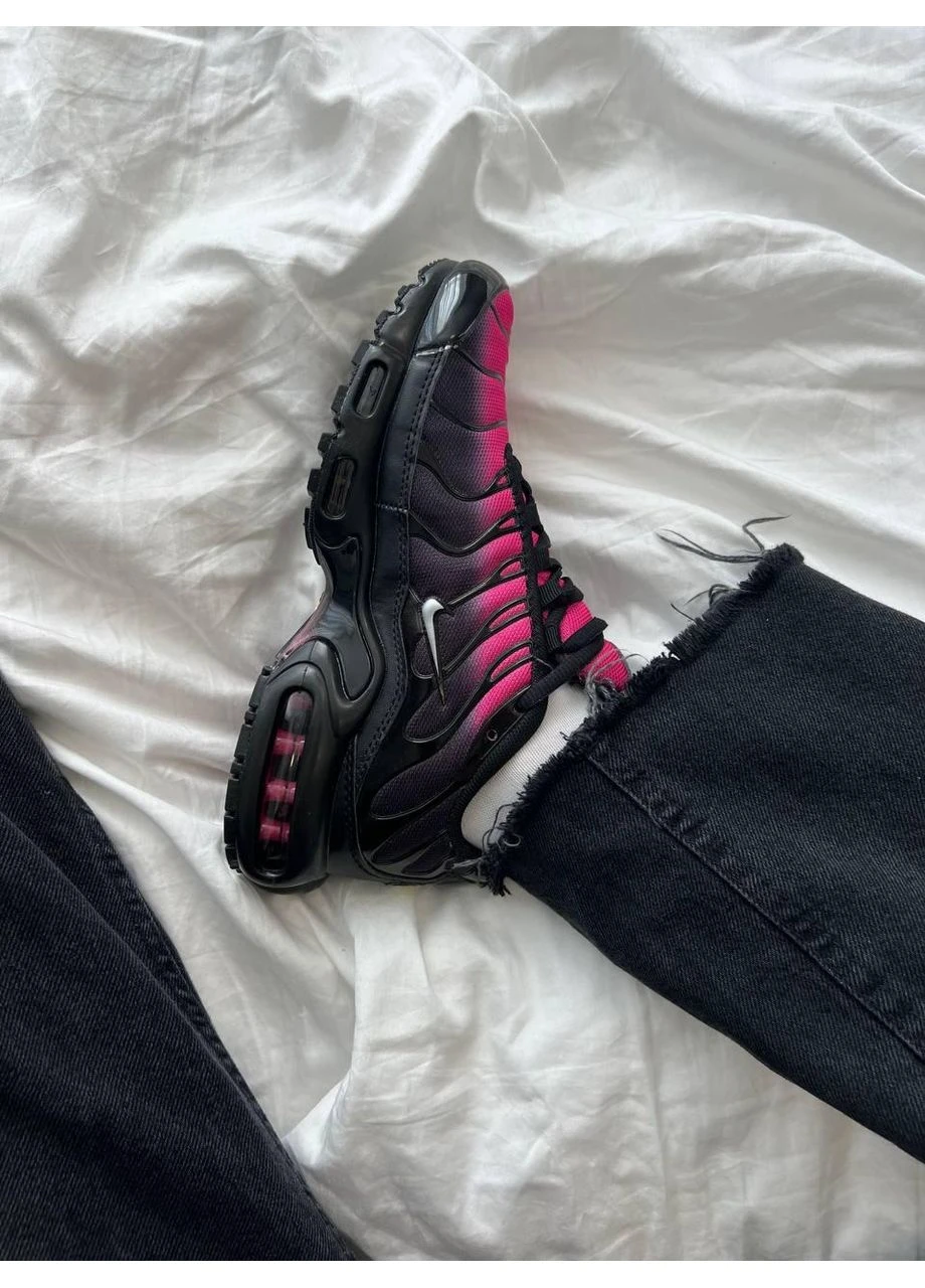 Чорні літні кросівки nike air max tn plus black pink найк аір макс тн плюс No Brand