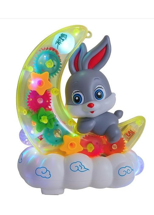 Музыкальная игрушка с подсветкой Зайка на Луне Moon Rabbit ночник световые эффекты (2104618885) No Brand (370984721)