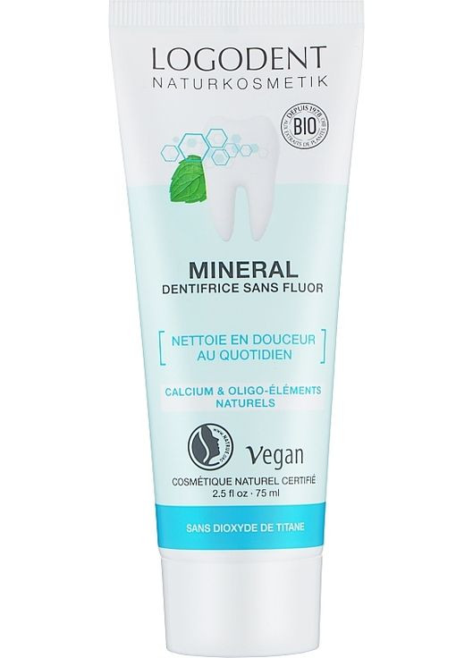 Мінеральна зубна паста з кальцієм Oral Hygiene Products Mineral Toothpaste 75ml (509709-31019946) Logona (368658024)