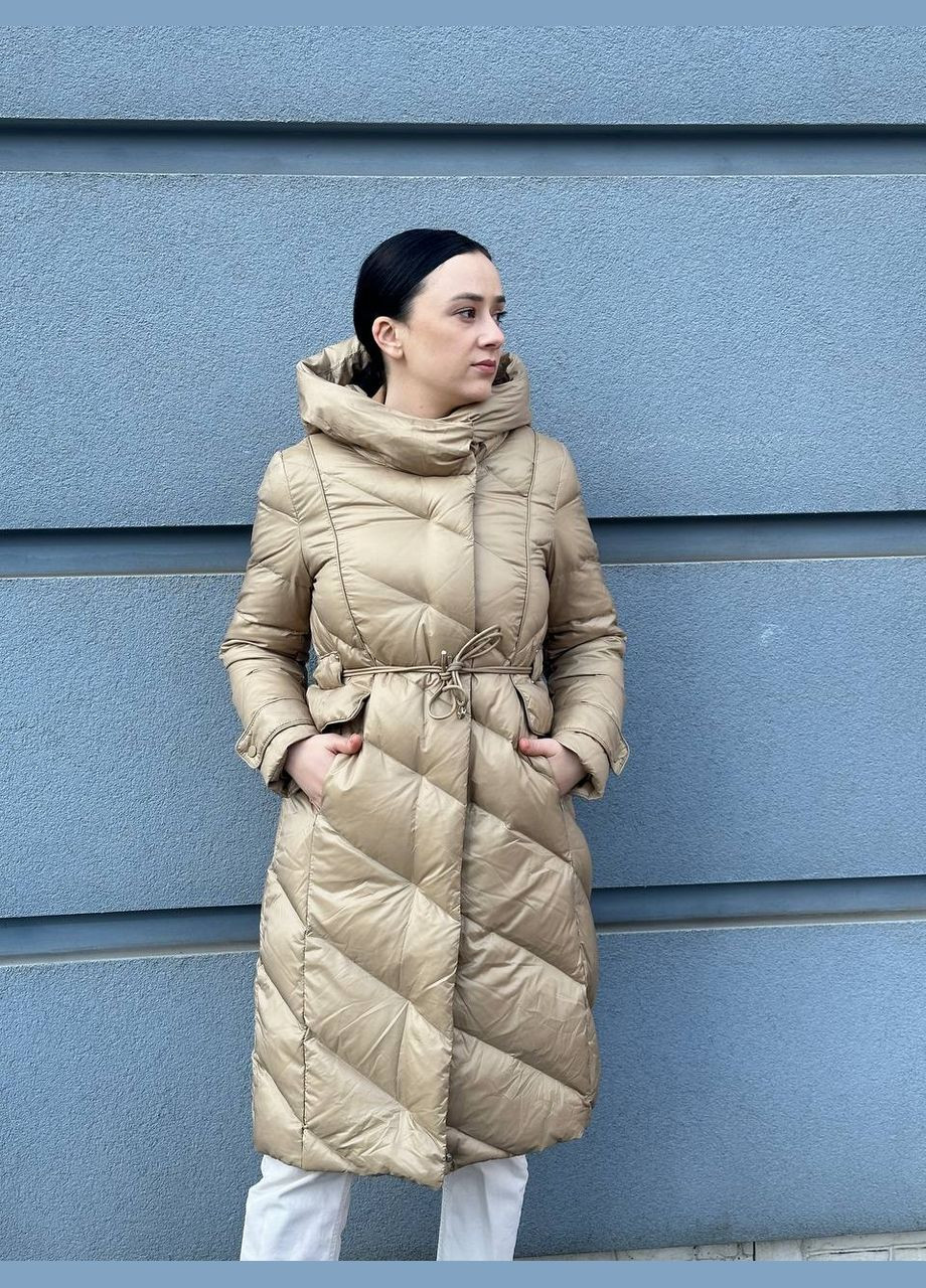 Бежевая куртка-пальто FLY