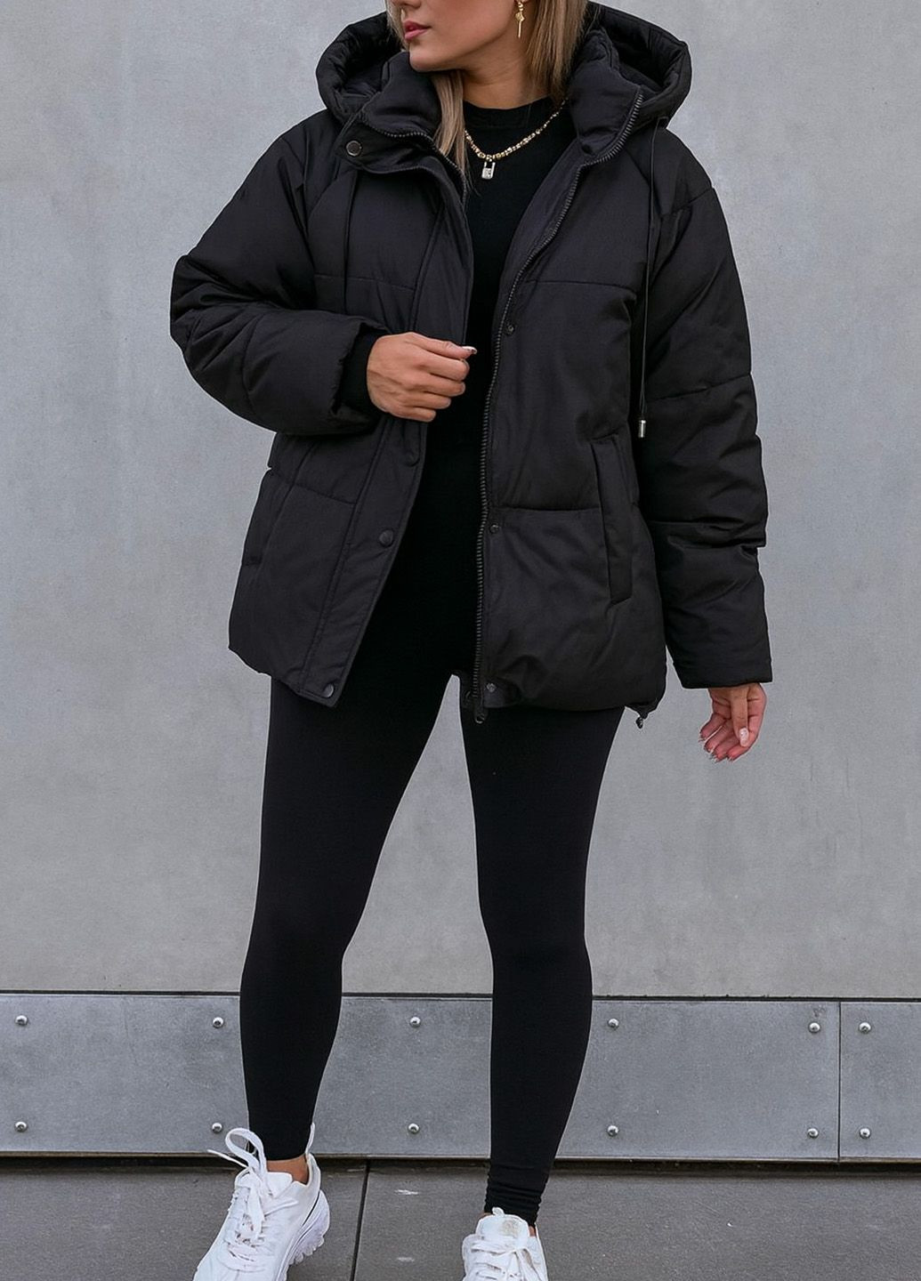Чорна демісезонна куртка к-039 чорна SoulKiss k-039