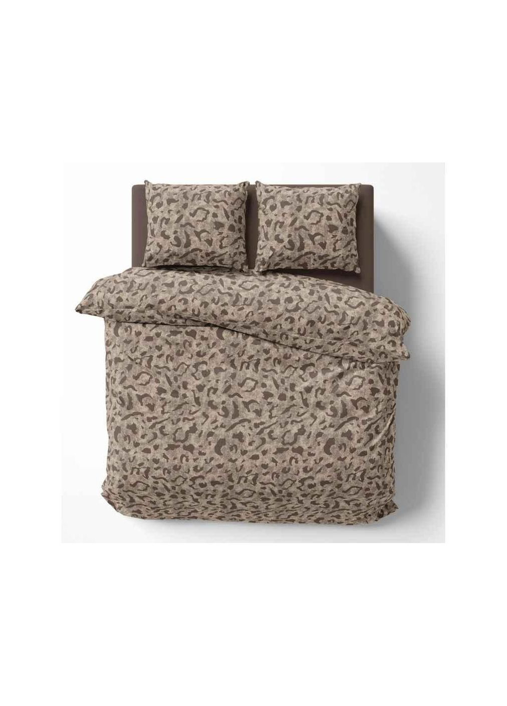 Комплект постільної білизни 1,5-х сп L-2058, Коричневий (70/70) Поплін ТМ Lelit (317858225)