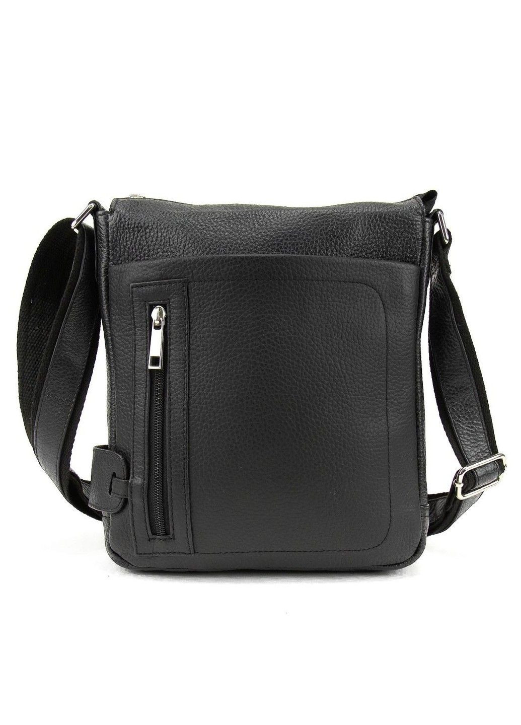 Мужской кожаный мечченджер черный AJ-TV-110A Tavinchi (304265707)