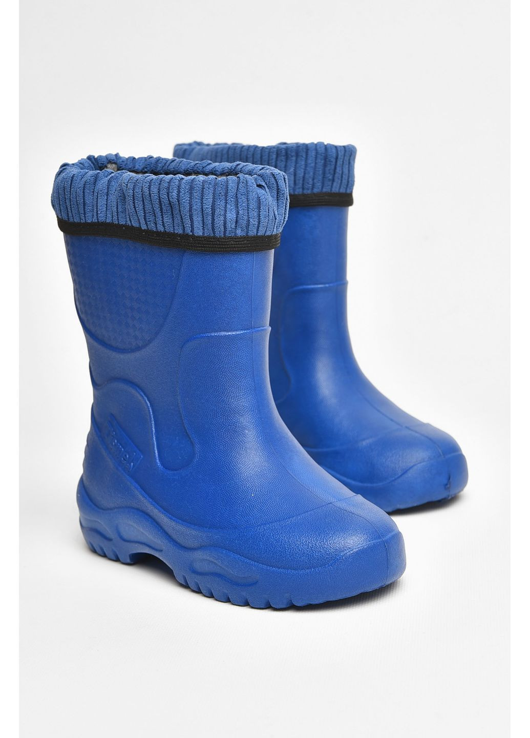 Чоботи піна дитячі для підлітка темно-синього кольору зі з`ємною шкарпеткою Let's Shop (357075304)