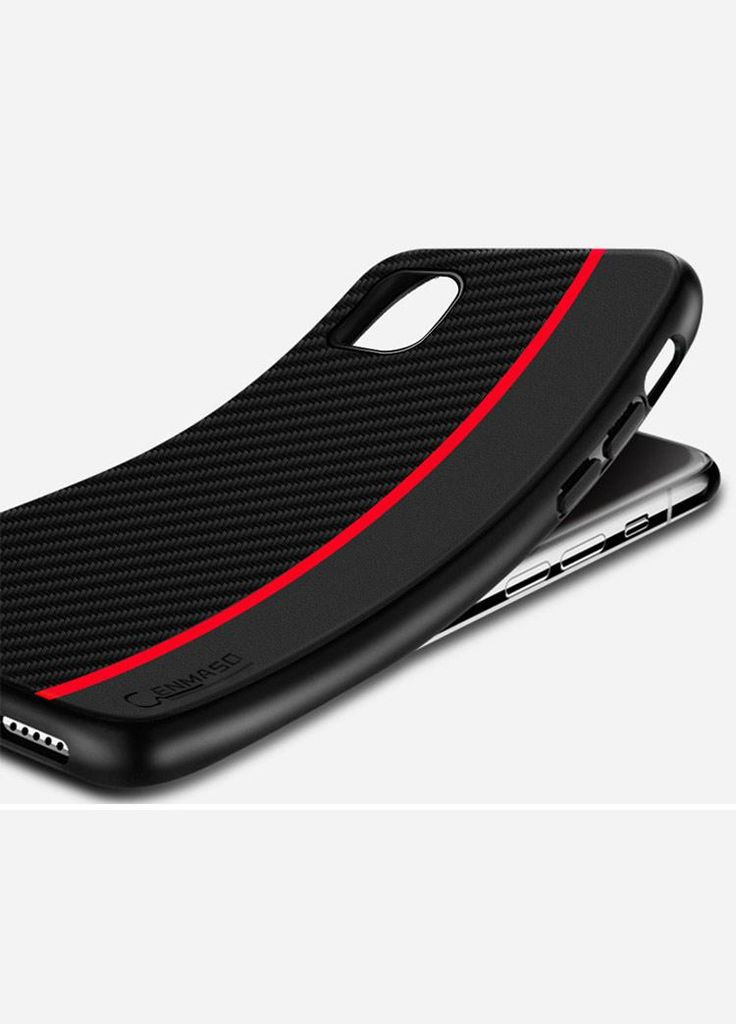 Чехол накладка Cenmaso для Apple iPhone 11 Pro Black&Red Primolux (262296735)