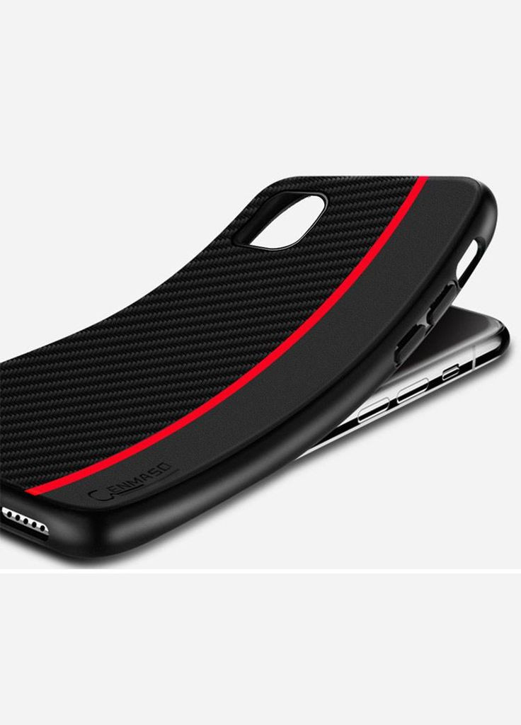 Чехол накладка Cenmaso для Apple iPhone 11 Pro Black&Red Primolux (262296735)