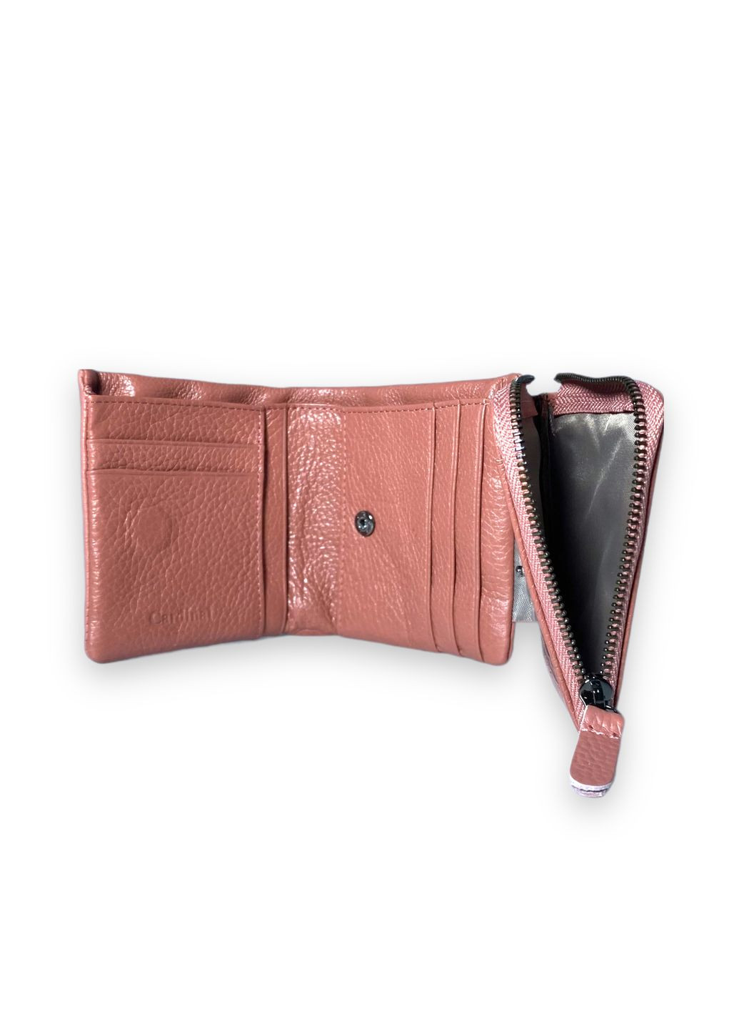 Жіночий гаманець натуральна шкіра 1 відділ 10 осередків для карток розмір: 10*10*3 см рожевий Cardinal (266911748)
