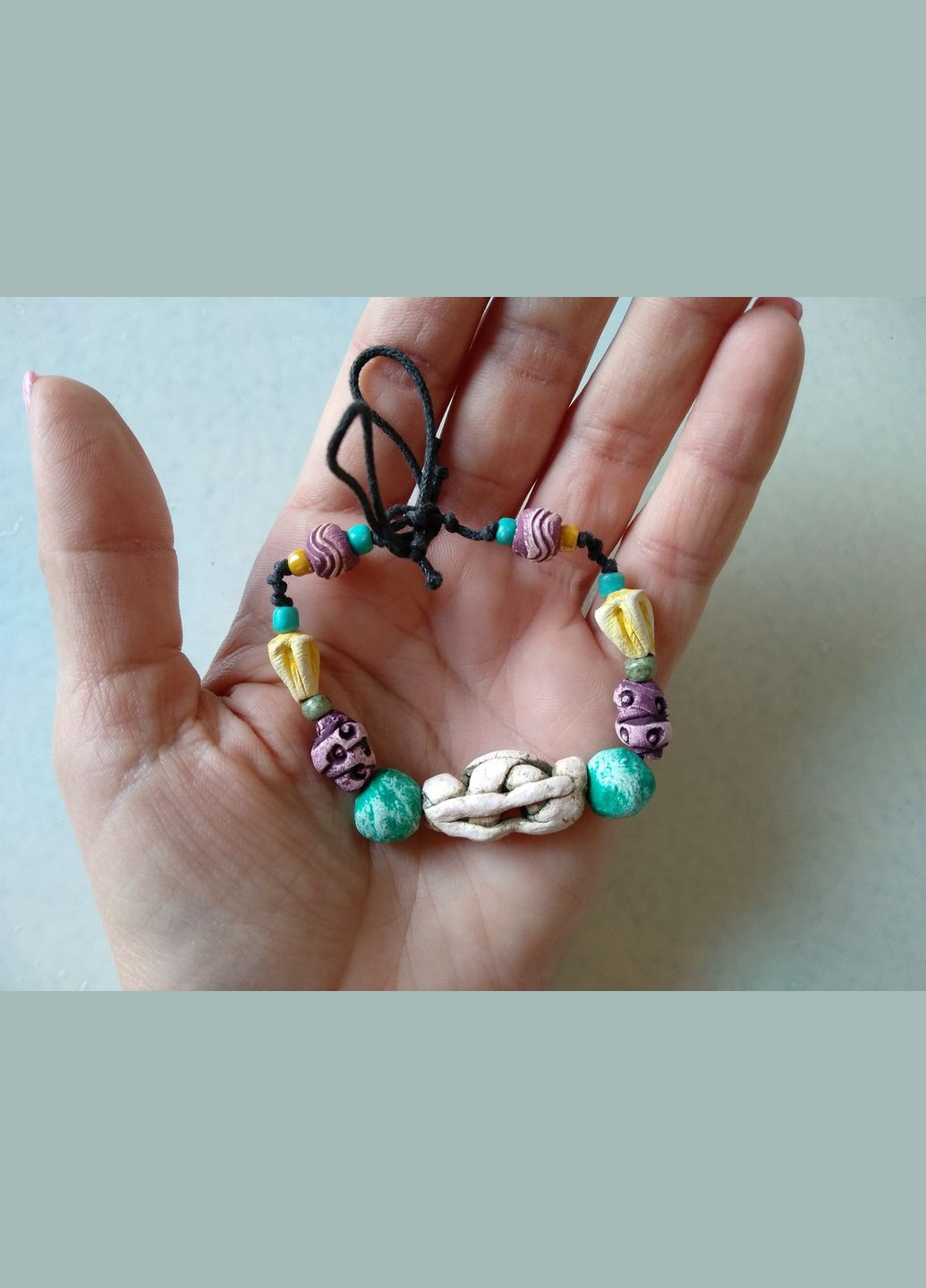 Керамический браслет ручной работы №16 Коти&Ангели (302450850)