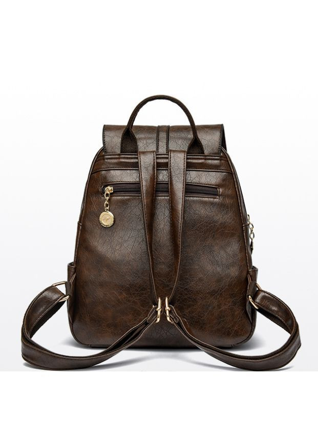 Жіночий рюкзак міський, рюкзачок прогулянковий Кенгуру для дівчат коричневий OEM (363330233)