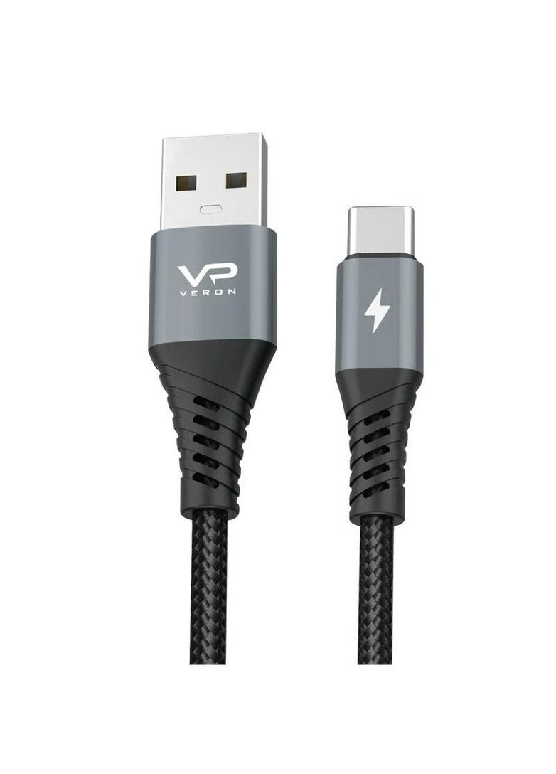 Дата кабель NC09 Nylon USB to Type-C 3A (0.25m) Veron (292014187)