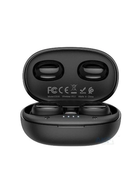 Бездротова Bluetooth стерео гарнітура BT ES35 TWS V5.0 сенсорні Black Hoco (335835223)