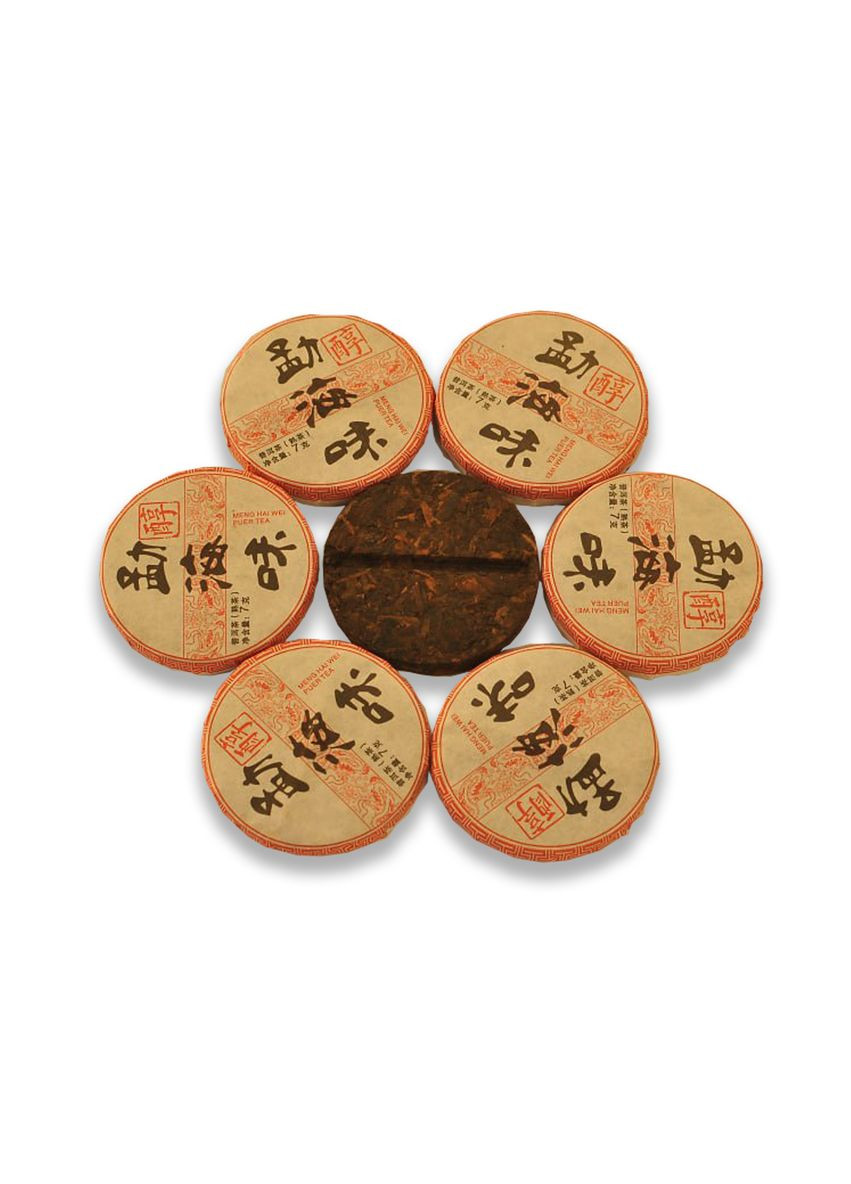 Китайский чай Шу Пуэр Мэнхай Вэй, Мини-точа 7, набор 15 шт No Brand (351503567)