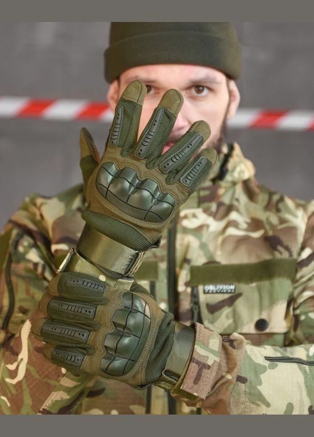 Тактичні штурмові рукавички карбонові з посиленою долонею для полювання та страйкболу No Brand (326518138)