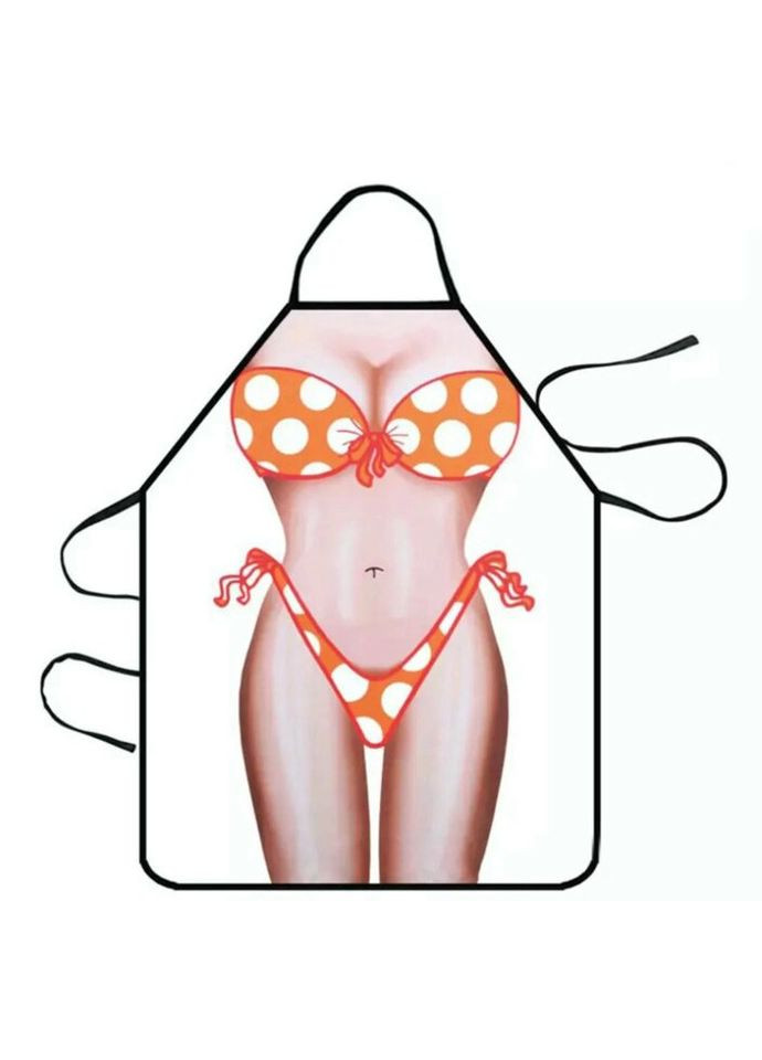 Фартух з приколом Леді купальник в горошок 5574 71х54,5х0,2 см Fashion (336148030)